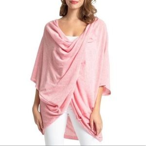 Save the Ocean Sustainable Recycled Knit Twist Poncho One Size NWT